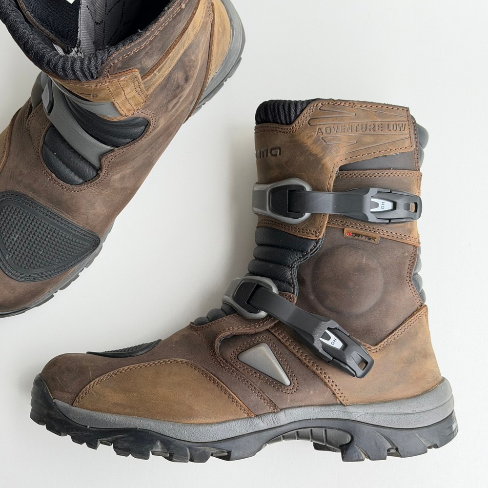 Forma ADVENTURE LOW Dry Motorcycle Boots Mens 47 Dual Sport Touring Tech Brown